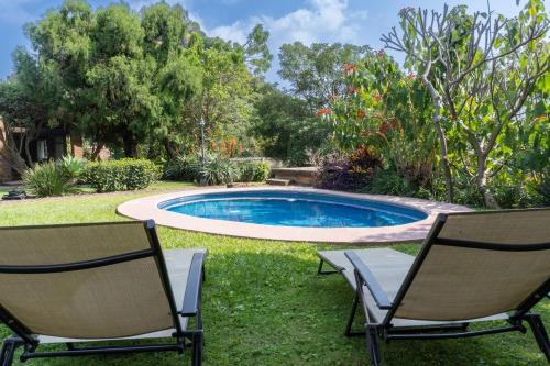 Úszómedence, Cabin Getaway in Tepoztlán Hills (Cabin Getaway in Tepoztlan Hills) in San Pedro