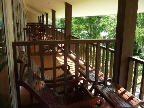 Balcony/terrace, River Kwai Bridge Resort in Kanchanaburi