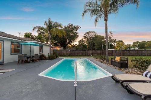 Tropical Retreat with Heated Pool & Firepit