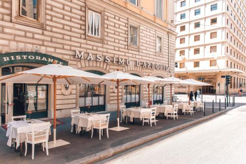 Restaurant, Bettoja Mediterraneo Hotel in Rome