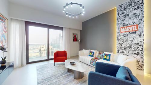 Vacationer l Marvel Super Hero Themed 3 Bedroom l Dubai Fountain Views in Downtown, Dubái (foto 8)