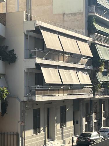 Blue and Peach Two Bedroom Apartment Free Parking room in The H Experience Boutique Apartments Athens - free parking and fiber internet