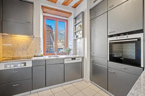 Konyha, Appartement élégant dans le Château des Vidomnes (Appartement elegant dans le Chateau des Vidomnes) in Sierre