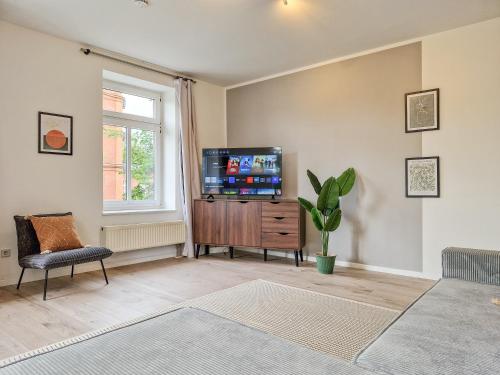 Boho-Suite - Sauna, Netflix, Nespresso, Zentral, Messe, Chemnitz (Saská Kamenice) (fotografie 11)