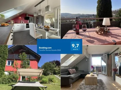 Ferienwohnung am Goldberg mit überdachter Loggia in Schauenstein, Deutschland