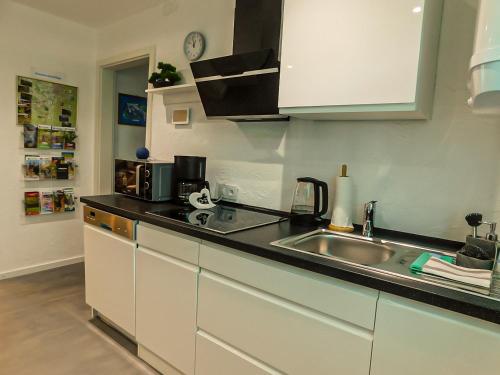 virtuve, Ferienwohnung Erlehof in Obersimten