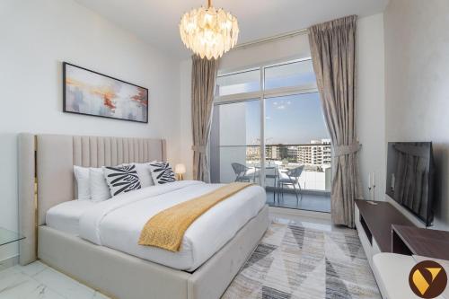 Vogue Vacation Homes, Arjan Jwelz by Danube near Miracle and Butterfly Garden, Studio Apartment with Balcony and Vibrant Community View, Access to all Amenities, Dubaj (zdjęcie 7)