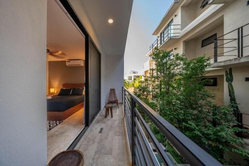 Lux Studio with Rooftop Pool Gym Private Balcony, Tulum (fotografie 2)