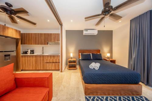 Lux Studio with Rooftop Pool Gym Private Balcony, Tulum (fotografie 8)