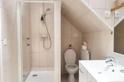 Fürdőszoba, Maison de charme à Gacé avec barbecue et parking (Maison de charme a Gace avec barbecue et parking) in Gacé