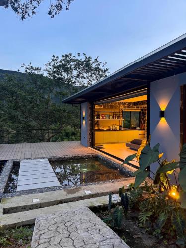 Luxury Cabin in the Coffee Landscape with Pool