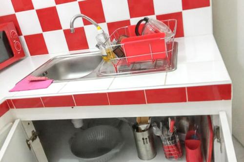 Kitchen, Studio cosy a Sainte Anne, 30 m² avec terrasse jardin paisible in Berard