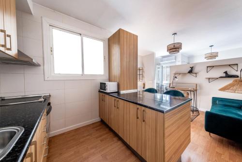 Kitchen, BeBarceloner Sant Andreu Apartments - 1 bedroom with terrace in Sant Andreu