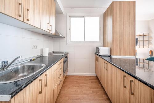 Kitchen, BeBarceloner Sant Andreu Apartments - 1 bedroom with terrace in Sant Andreu