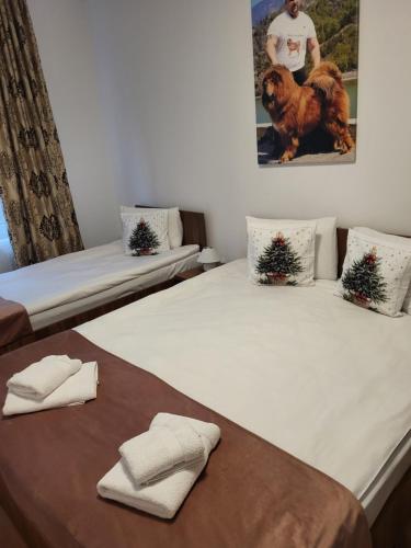 1 king bed, 1 twin bed