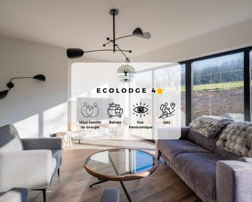 Ecolodge 4étoiles Luxe, détente et balnéo dans la forêt gîte à louer Laneuveville-lès-Lorquin