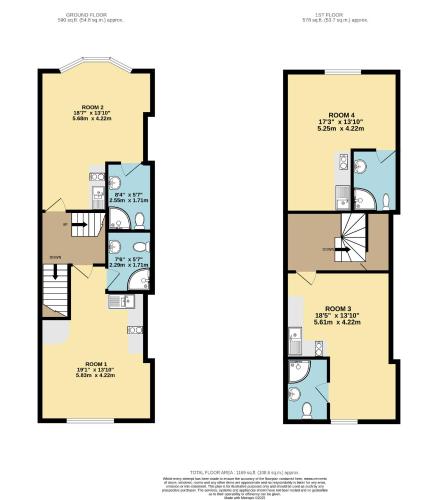 平面圖, Downtown Studio 2 - Harrogate Town Centre in 哈羅蓋特市中心