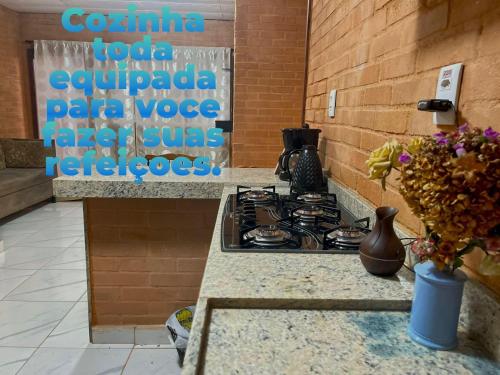 Flat com 2 quartos AR e uma vista espetacular na área central de GV com cozinha completa-Bom p grupos ou familias ou empresas