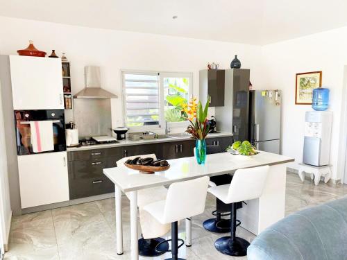 Kjøkken, Tahiti - Bay Lodge in Afaahiti