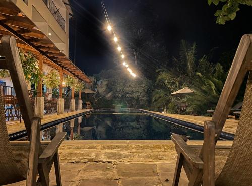 Peldbaseins, Hotel el Ancla Campestre in Villeta