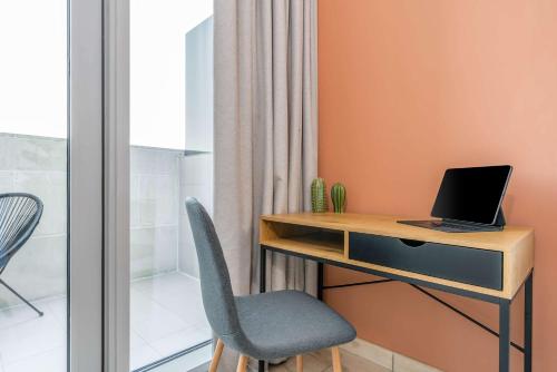 Silkhaus studio in DIFC with Burj Khalifa view, pool & gym, Dubaj (fotografie 10)