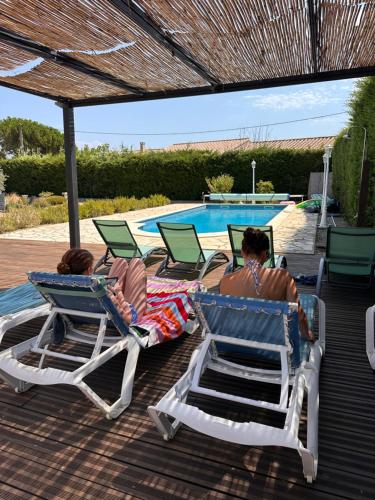 Iekārtas, Village villa, private pool, canal du midi in Argens-Minervois