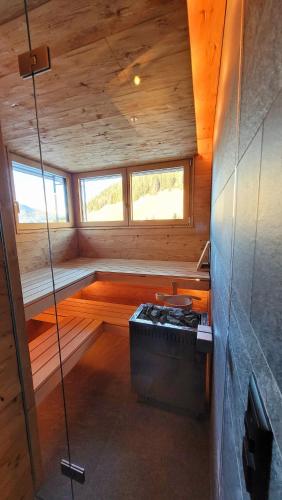 桑拿, Luxusapartment im alpin-chic Stil mit Pistenzugang in 帕潘