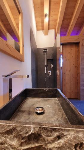 浴室, Luxusapartment im alpin-chic Stil mit Pistenzugang in 帕潘