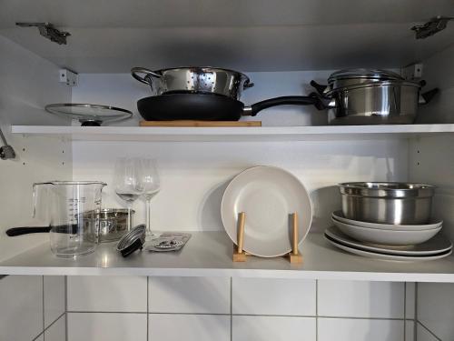 廚房, neu eingerichtetes 1Zimmerapartment mit TG Stellplatz, stufenloser Zugang in 林德萊斯穆勒