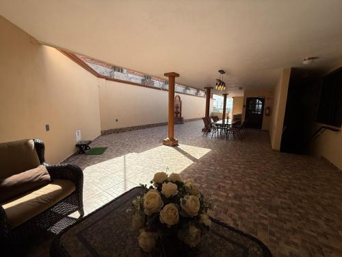 Balkons/terase, Casa La Gladiola para 8 personas con terraza, Asador y WiFi in Cadereyta de Montes