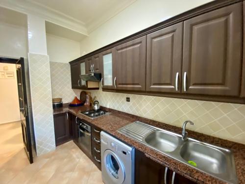 kuchnia, Appartement Vue Panoramique sur la siesta plage WELCOME STAY in Mohammedia
