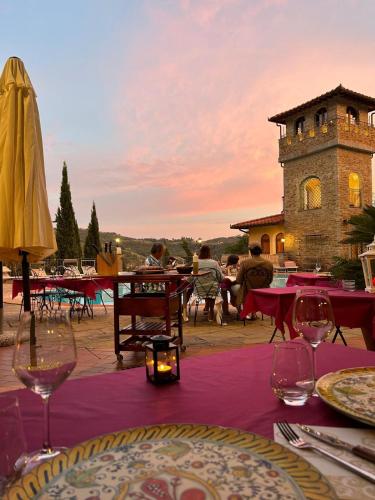 Étterem, Villa La Malva in Carmignano