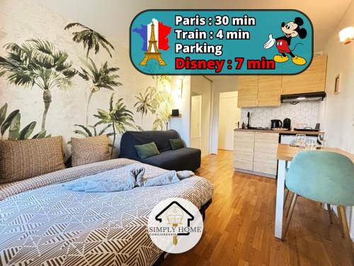 Botanique Disney 10min Gare 2min Paris 30min 1