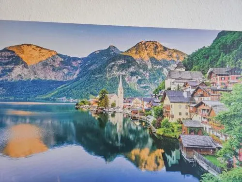 Dachstein Blick in Bad Goisern am Hallstättersee, Österreich