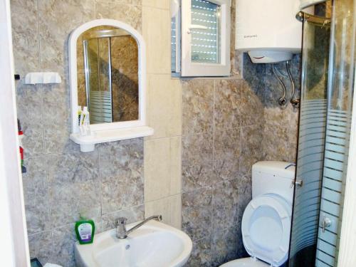 Bathroom, Charming chalet in Herceg Novi with fenced garden in Herceg Novi
