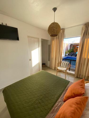 1 double bed