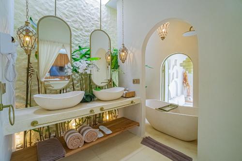 Bathroom, La Dorada by Bohemian Jogja Villas near Sindu Kusuma Edupark