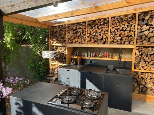 花園, Sommerhaus am Trebuser See in 菲爾斯滕瓦爾德