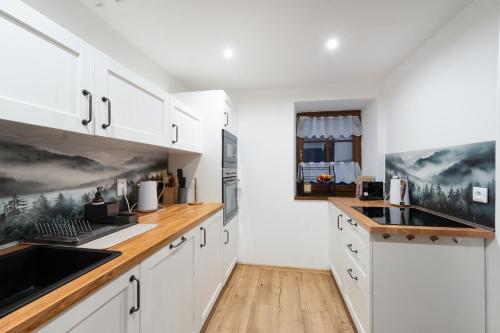 廚房, Avama - apartmány Srní (Avama - apartmany Srni) in 簡妮