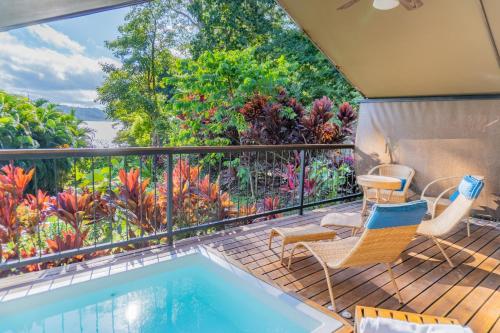 tuin, Isla Chiquita Glamping Hotel in Puntarenas