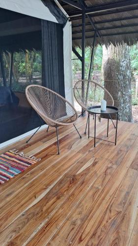 Balkons/terase, Four Monkeys Eco Lodge - Jungle & Beach in Cabo Matapalo
