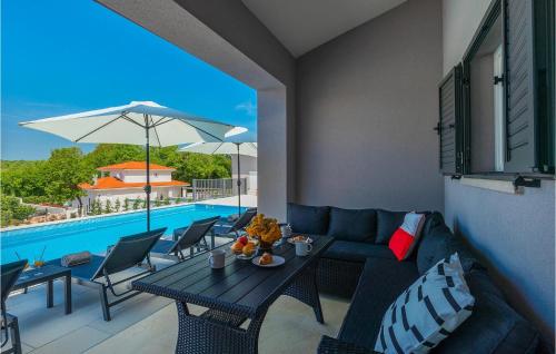 A szálláshely kívülről, Villa Aurora Labin in Veli Golji