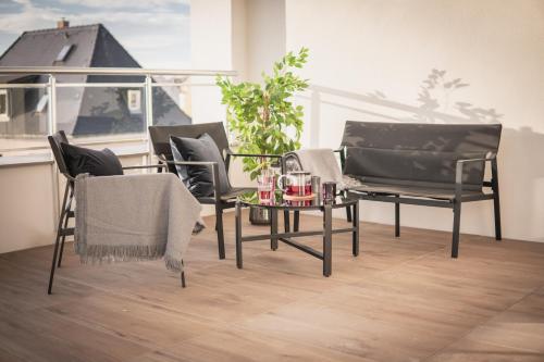 Balcony/terrace, ProZone Gaming Apartment in Hainichen