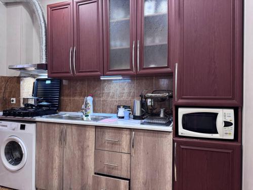 Kitchen, Hostel Old Alley in Tbilisi