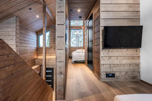 Shared lounge/TV area, Villa Minna, Brand New Luxury Villa in Yllas, Lapland in Röhkömukka