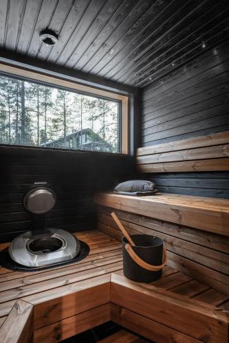 Sauna, Villa Minna, Brand New Luxury Villa in Yllas, Lapland in Röhkömukka