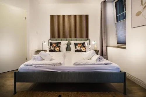 Boardinghaus Grünefeld W4 I by WOOON I Küche I Smart TV I P I Rainshower in Mettingen, Deutschland