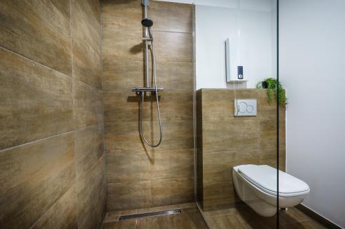 Ducha, Boardinghaus Grunefeld -W2 - Schone Serviced Apartments - Kuche - Smart TV - P - Premiummatratzen -  in Mettingen