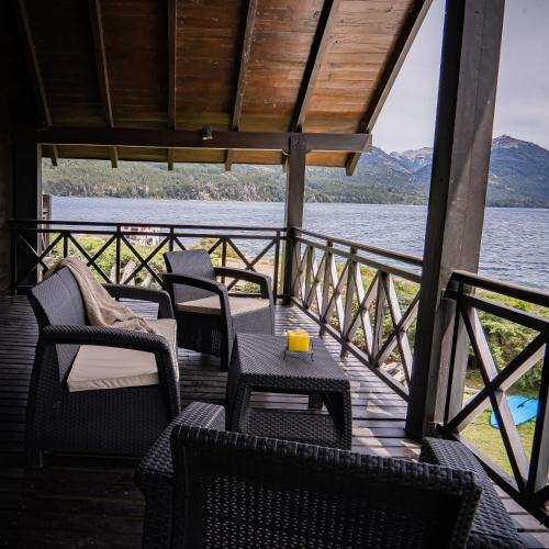 Erkély/terasz, AMANCIO Hotel & Cabanas in Villa Lago Meliquina