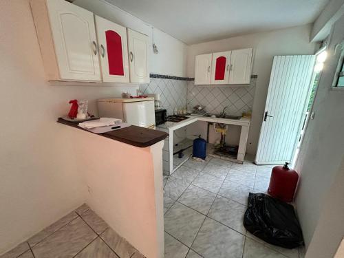 Cozinha, Appartement Green Caraïbe (Appartement Green Caraibe) in Case-Pilote